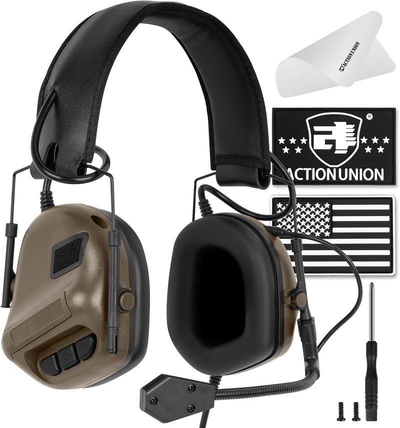 ACTIONUNION Tactical Headwear Headset No Noise Reduction - Image 1